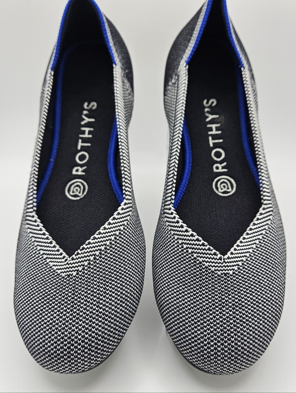 NIB Rothy's Flats In Grey Birdseye Size 7